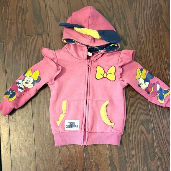 Disney Minnie Mouse pink toddler hoodie size 2T - Picture 6 of 10